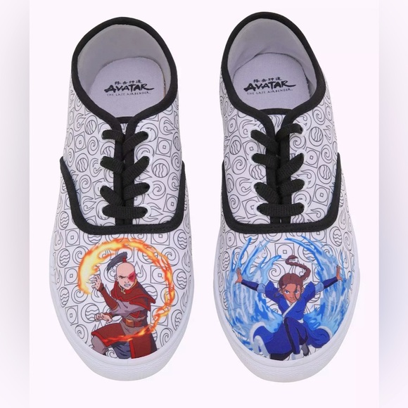 Avatar The Last Airbender Zuko & Katara Themed Sneakers - Size 10 - Picture 1 of 9
